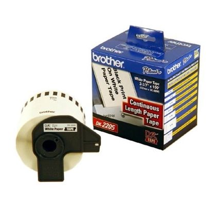 BROTHER DK2205 TAPE - WHITE Paper and Access. - 100' 1