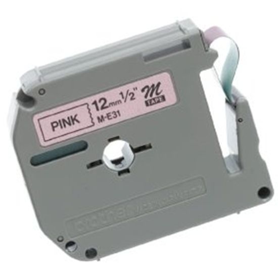 BROTHER 1/2" M TAPE - BLACK/PINK Paper and Access. 1