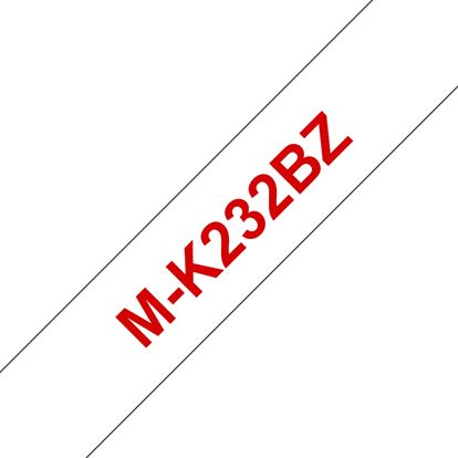 BROTHER 1/2" M TAPE - RED/WHITE Paper and Access. 1