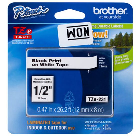 BROTHER 1/2" TZE TAPE -  Paper and Access. 1