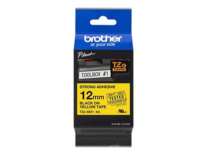 BROTHER 1/2" TZE TAPE - YELLOW Paper and Access. 1