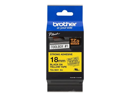 BROTHER 3/4" TZE TAPE - YELLOW Paper and Access. 1