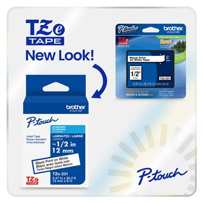 BROTHER 1.5" TZE TAPE - YELLOW Paper and Access. 1