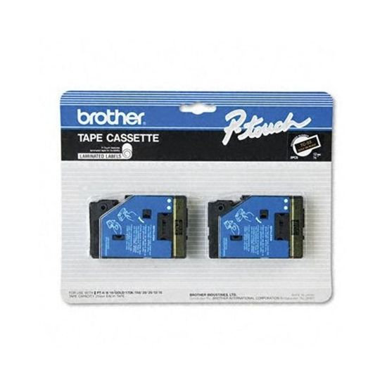 BROTHER 1/2" TC TAPES - GOLD/BLACK Paper and Access. 1