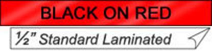 BROTHER 1/2" TX TAPE - BLACK/RED Paper and Access. 1