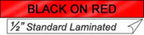 BROTHER 1/2" TX TAPE - BLACK/RED Paper and Access. 1