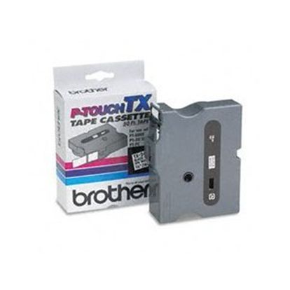 BROTHER 3/4" TX TAPE - BLACK/WHITE Paper and Access. 1