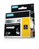 DYMO IND PERMANENT POLY - BLACK/METALLIC IND LABEL - 18' 2