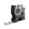 DYMO IND PERMANENT POLY - BLACK/METALLIC IND LABEL - 18' 4