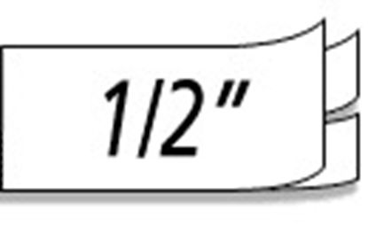 DYMO LT PLASTIC LABELS - BLACK/CLEAR LT LABELS - 13' 1