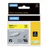 DYMO IND HEAT SHRINK - BLACK/YELLOW IND LABELS - 5' 1
