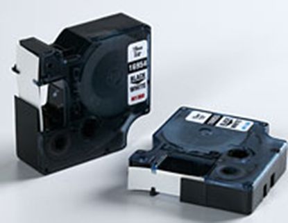 DYMO D1 STANDARD LABELS - BLACK/WHITE D1 LABELS - 23' 1