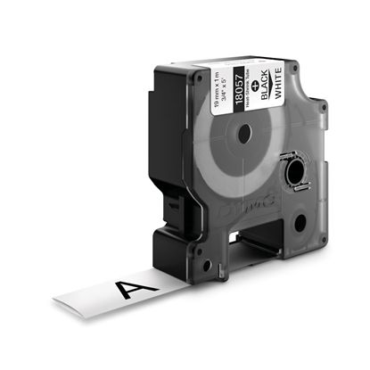 DYMO IND HEAT SHRINK - BLACK/WHITE IND LABELS - 5' 1
