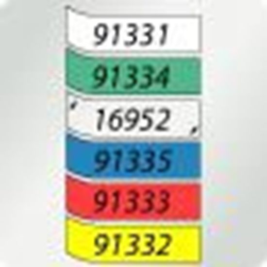 DYMO LT PLASTIC LABELS - BLACK LT LABELS - 13' 1