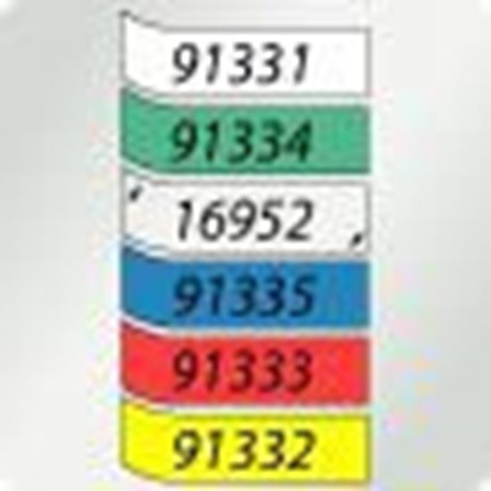 DYMO LT PLASTIC LABELS - BLACK LT LABELS - 13' 1