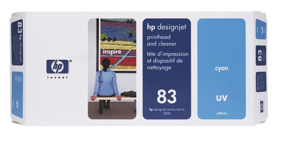 HP DESIGNJET 5500UV - CYAN InkJet Ink - 1,000 page yield 1