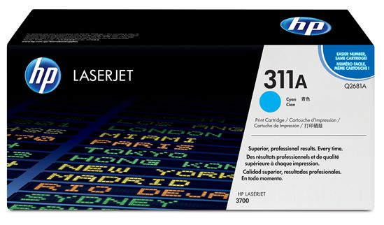 HP COLOR LASERJET 3700 - CYAN Toner - 6,000 page yield 1