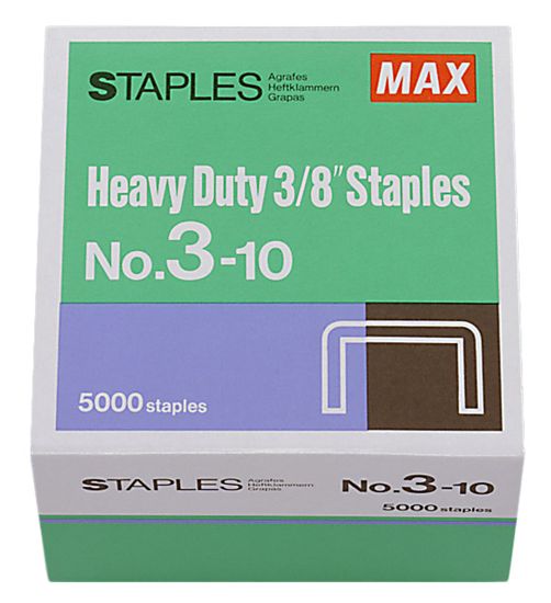 MAX HD-3DF FLAT CLINCH -  STAPLES - 5,000 page yield 1