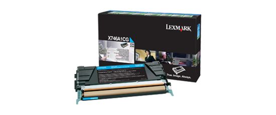 LEXMARK X746DE - CYAN Toner - 7,000 page yield 1