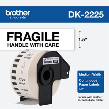 SW PREM BRT DK2225 WHITE - WHITE Paper and Access. - 100FT page yield 1