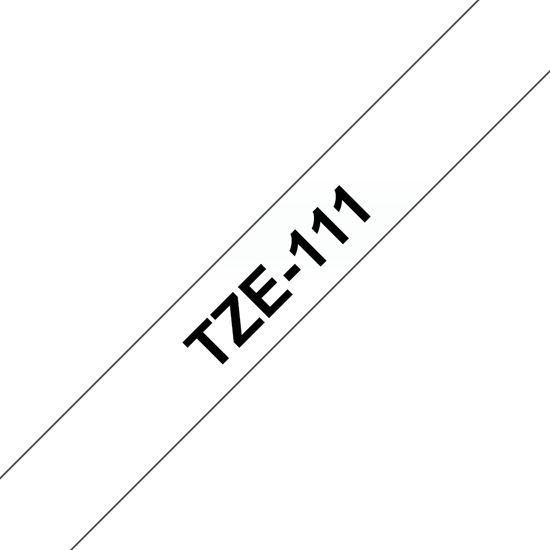 SW PREM BRT 1/4" TZ TAPE - BLK ON CLEAR Paper and Access. 1