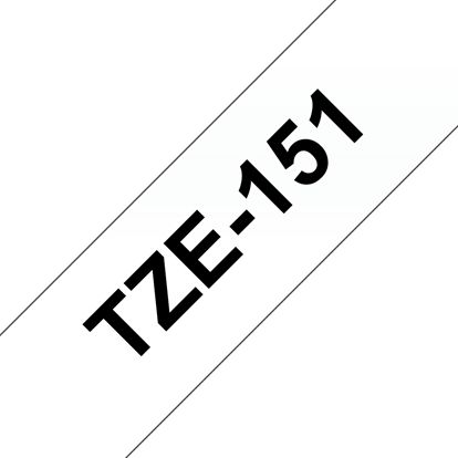 SW PREM BRT 1" TZ TAPE - BLK ON CLEAR Paper and Access. 1