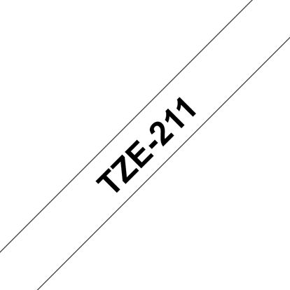 SW PREM BRT 1/4" TZ TAPE - BLK ON WHITE Paper and Access. 1