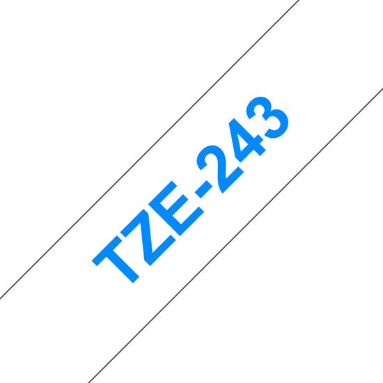 SW PREM BRT 3/4" TZ TAPE - BLUE ON WHITE Paper and Access. 1
