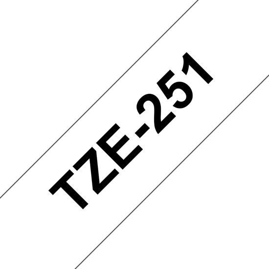 SW PREM BRT 1" TZ TAPE - BLACK Paper and Access. 1