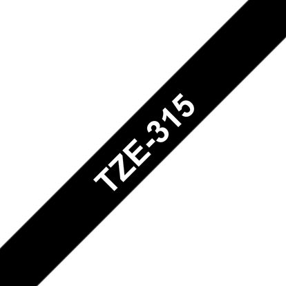 SW PREM BRT 1/4" TZ TAPE - BLACK Paper and Access. 1