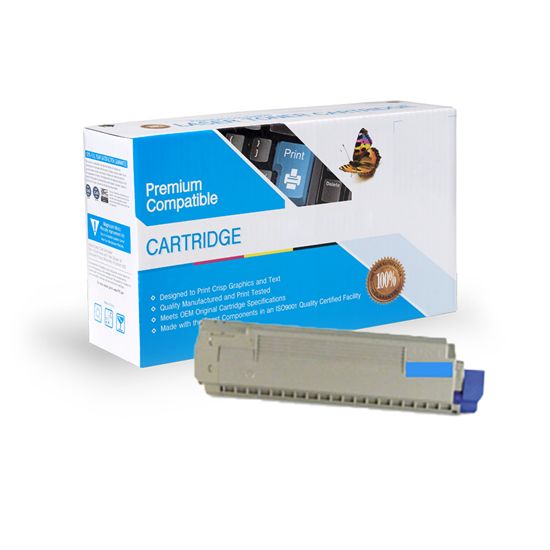 SW PREM OKI 44059215 - Cyan Compatible Toner - 10,000 page yield 1