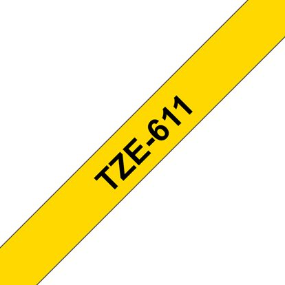 SW PREM BRT 1/4" TZ TAPE - YELLOW Paper and Access. 1