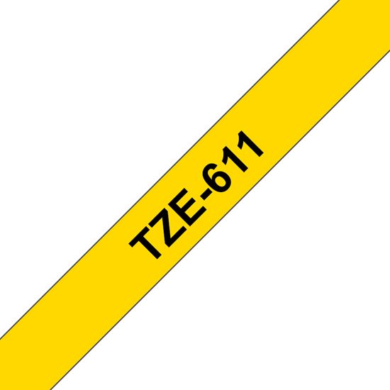 SW PREM BRT 1/4" TZ TAPE - YELLOW Paper and Access. 1