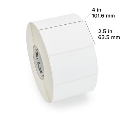 Zebra TT All-Temp Label Paper (4" x 2.5") (3" Core) 1