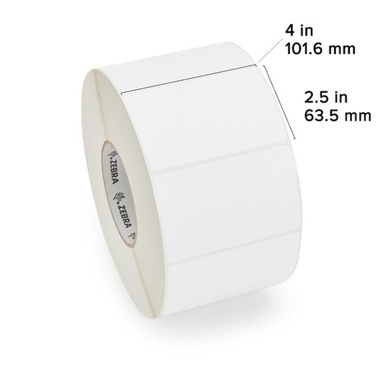 Zebra TT All-Temp Label Paper (4" x 2.5") (3" Core) 1