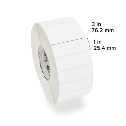 Zebra TT Label Polyester (3" x 1") (3" Core) 1
