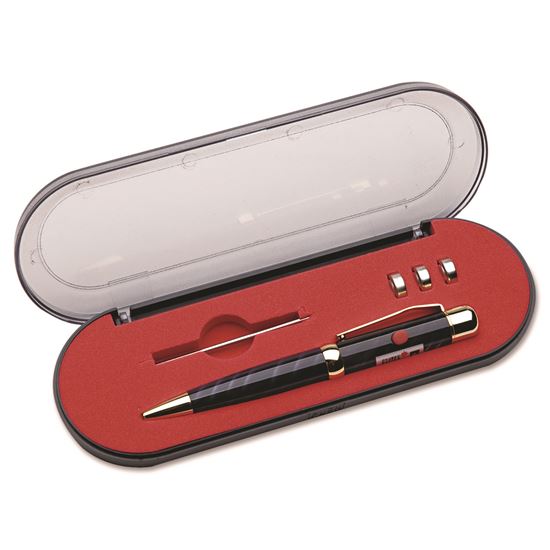 7520014393397, SKILCRAFT The Congressional Laser-Liberty Ballpoint Pen, Retractable, Medium 1 mm, Blue Ink, Gray Barrel 1