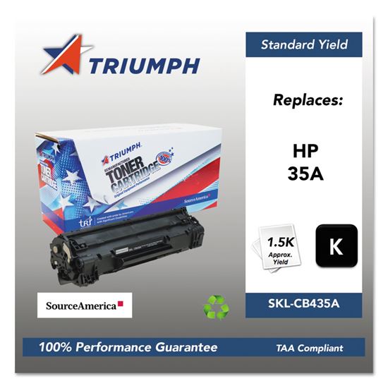 751000NSH0962 Remanufactured CB435A (35A) Toner, 1,500 Page-Yield, Black 1