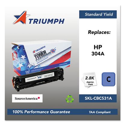751000NSH0972 Remanufactured CC531A (304A) Toner, 2,800 Page-Yield, Cyan 1
