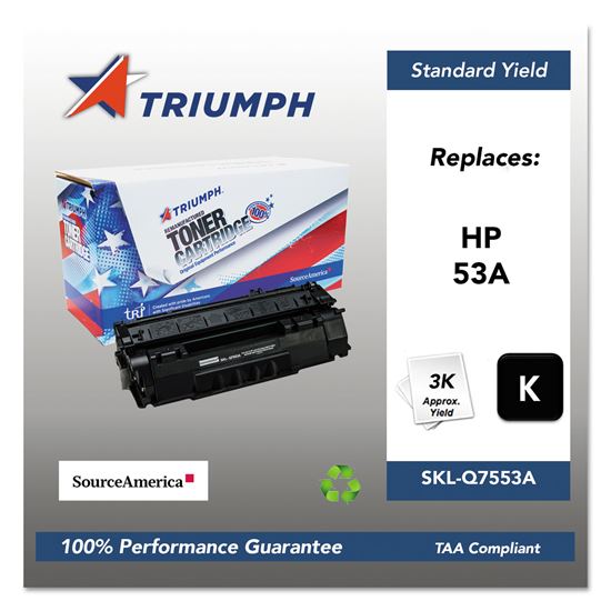 751000NSH0363 Remanufactured Q7553A (53A) Toner, 3,000 Page-Yield, Black 1