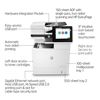 HP LaserJet Enterprise M636fh Multifunction Black and white Printer, Ethernet Only; Copier, Scanner 4