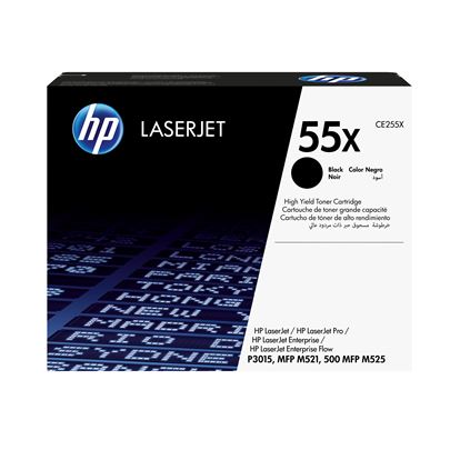 HP 55X High Yield Black Original LaserJet Toner Cartridge 1