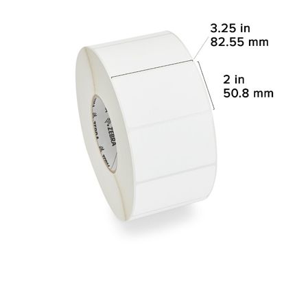 Zebra TT Label Polypropylene (3.25" x 2") (3" Core) 1
