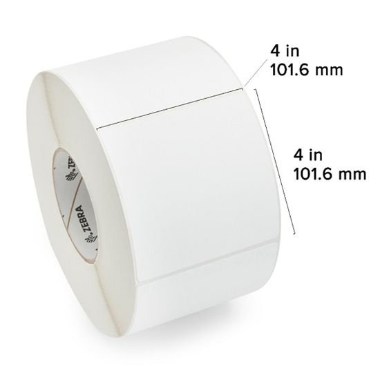 Zebra TT Label Paper (4" x 4") (3" Core) 1