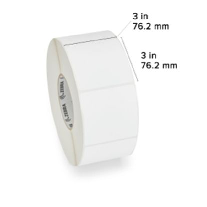 Zebra DT Label Paper (3" x 3") (3" Core) 1