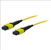 AddOn Networks 50m MPO-MPO fiber optic cable 1968.5" (50 m) MPO/MTP OS1 Yellow1