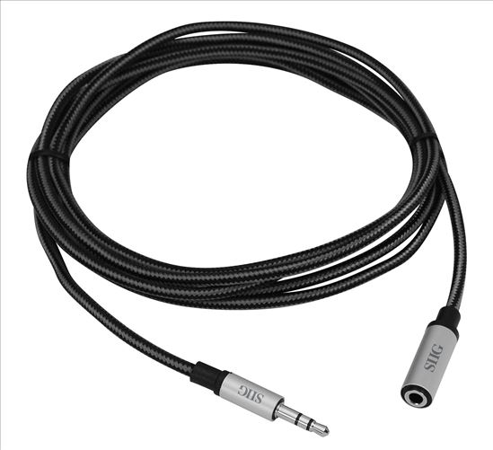 Siig 3.5 mm - 3.5 mm audio cable 78.7" (2 m) 3.5mm Black, Silver1