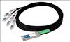 AddOn Networks QSFP+/4xSFP+, 2m InfiniBand cable 78.7" (2 m) QSFP+ 4 x SFP+ Black1