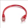 C2G 6" Cat6 networking cable Red 5.91" (0.15 m) U/UTP (UTP)1