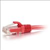 C2G 6" Cat6 networking cable Red 5.91" (0.15 m) U/UTP (UTP)2